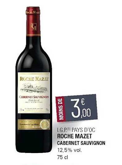 i.g.p. pays d'oc roche mazet cabernet sauvignon