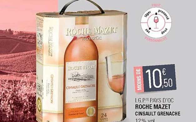 i.g.p. pays d'oc roche mazet cinsault grenache