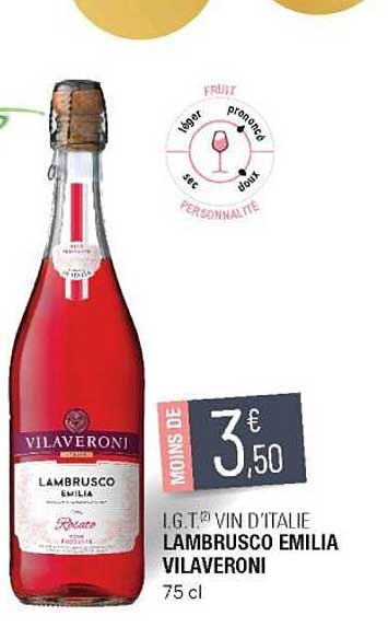 i.g.t. vin d'italie lambrusco emilia vilaveroni