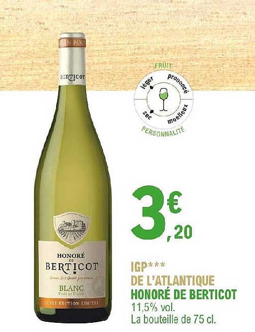 igp de l'atlantique honoré de berticot