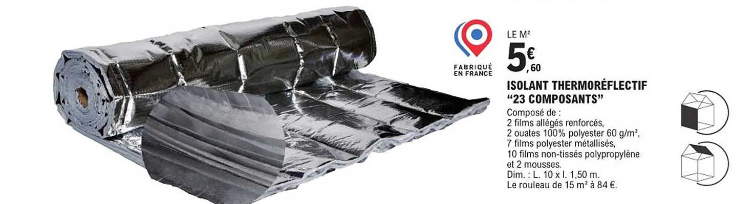 isolant thermoréflectif "23 composants"