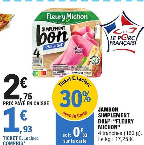 jambon simplement bon "fleury michon"