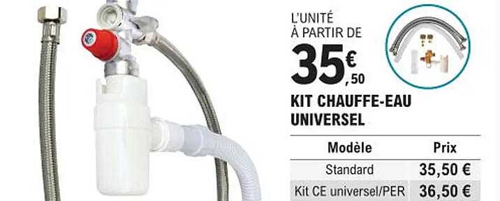 kit chauffe-eau universel