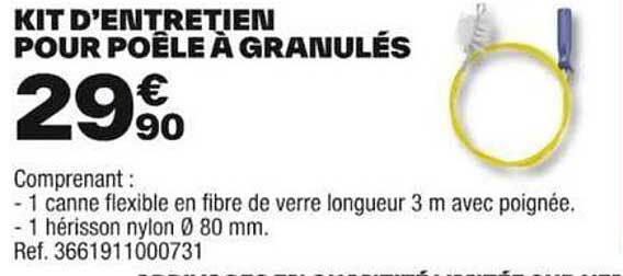 kit d'entretien pour poêle à granulés