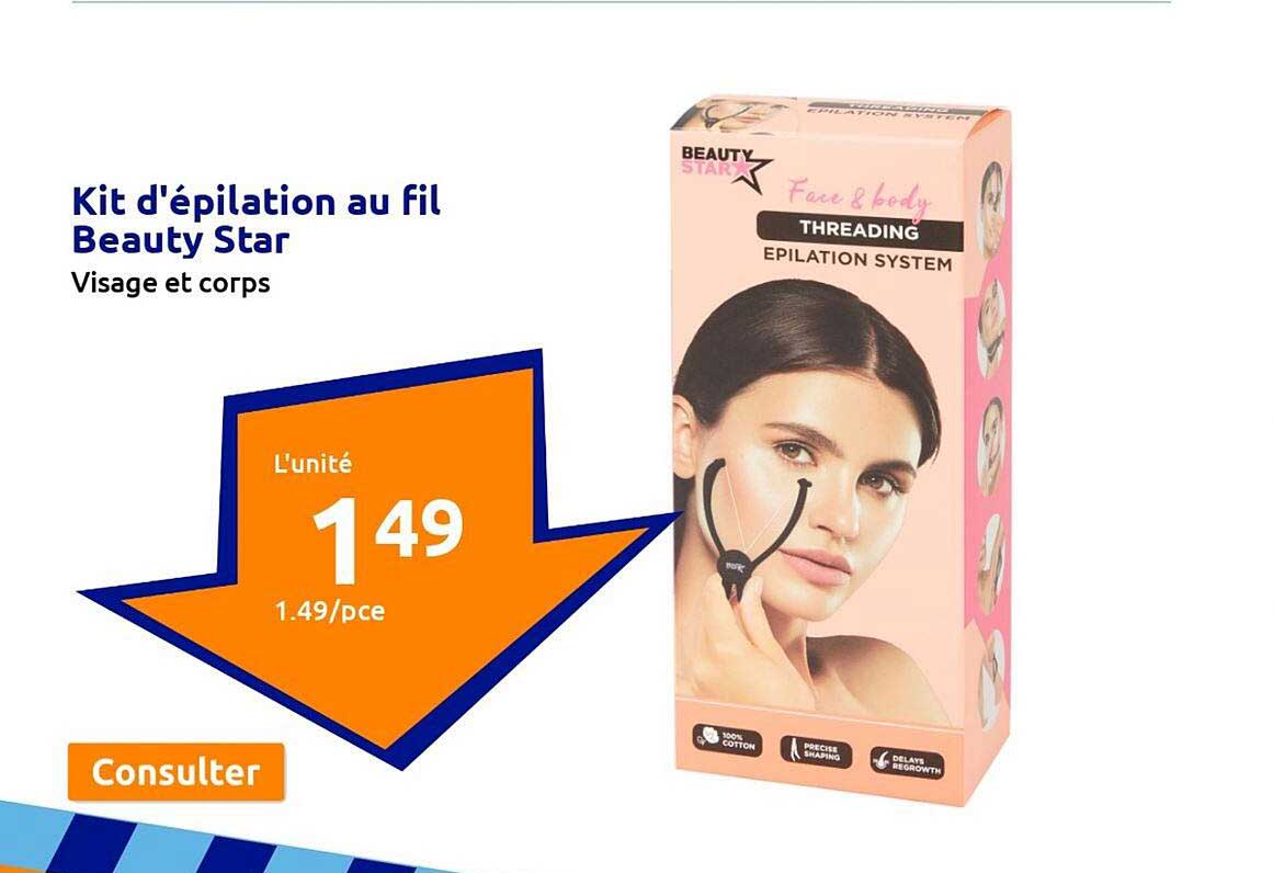 Kit D'épilation Au Fil Beauty Star
