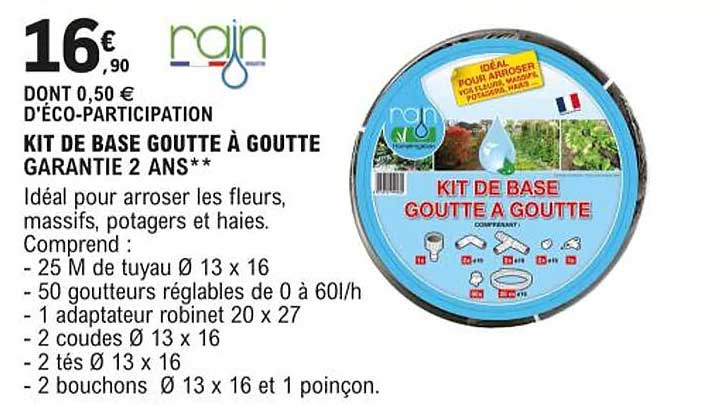 kit de base goutte à goutte