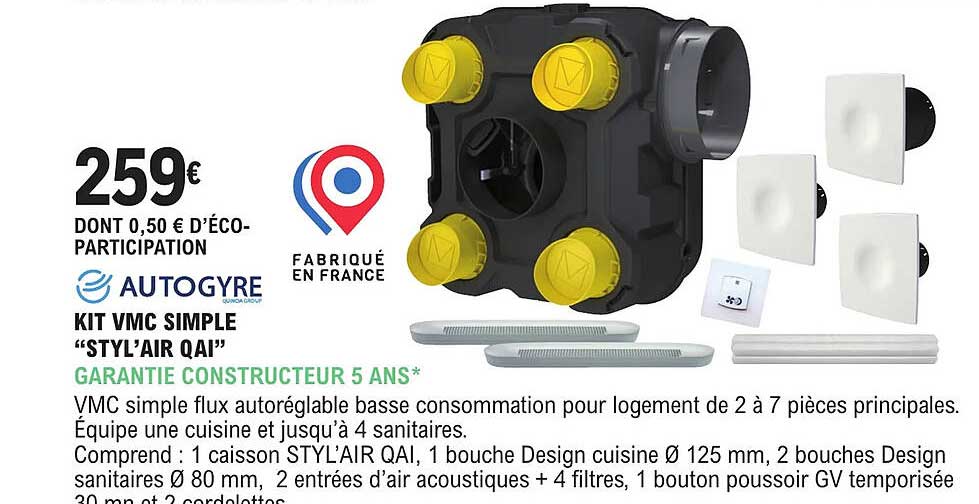 kit vmc simple "styl'air qai" autogyre
