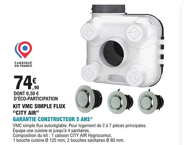 kit vmc simple flux "city air"