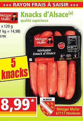 knacks d'alsace qualité supérieure metzger muller