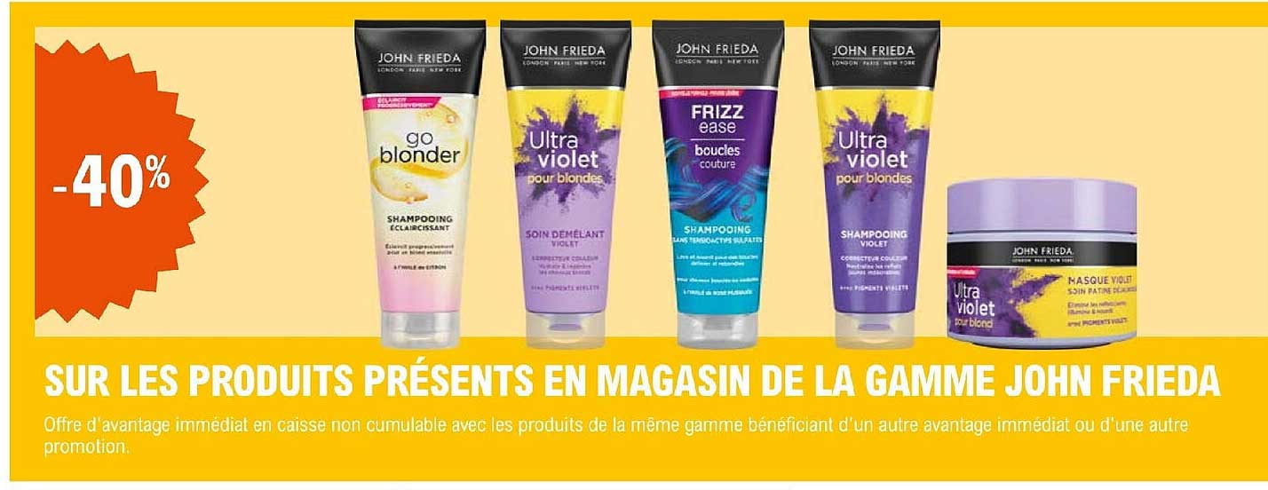 la gamme john frieda