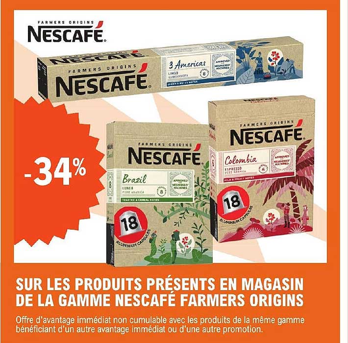 la gamme nescafé farmers origins