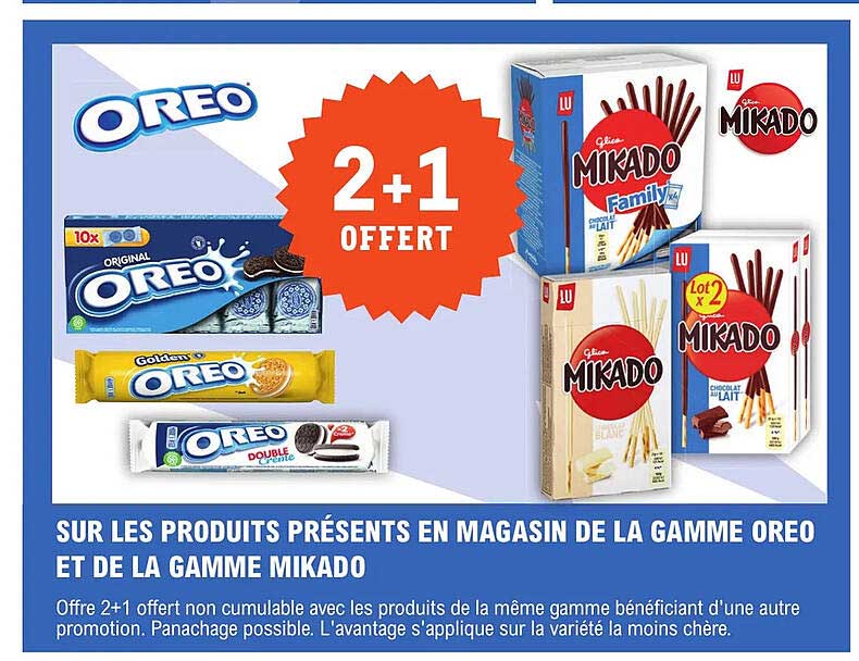 La Gamme Oreo Et La Gamme Mikado