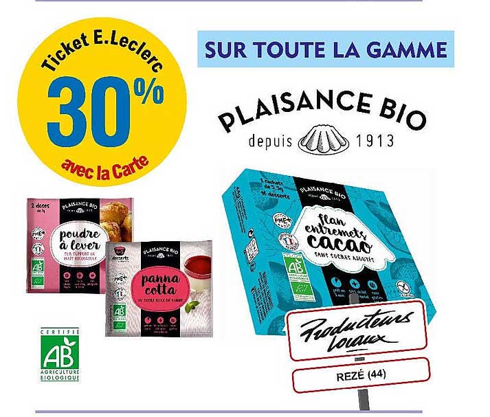 la gamme plaisance bio