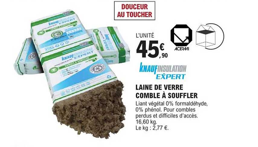 laine de verre comble à souffler knauf insulation expert