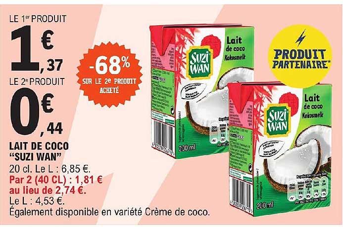 lait de coco "suzi wan"