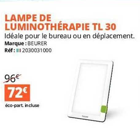 lampe de luminothérapie tl 30 beurer