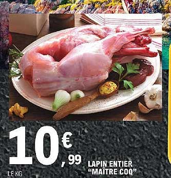 lapin entier "maître coq"