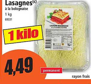 Lasagnes à La Bolognaise