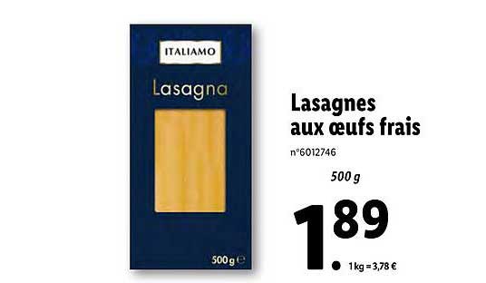 Lasagnes Aux œufs Frais