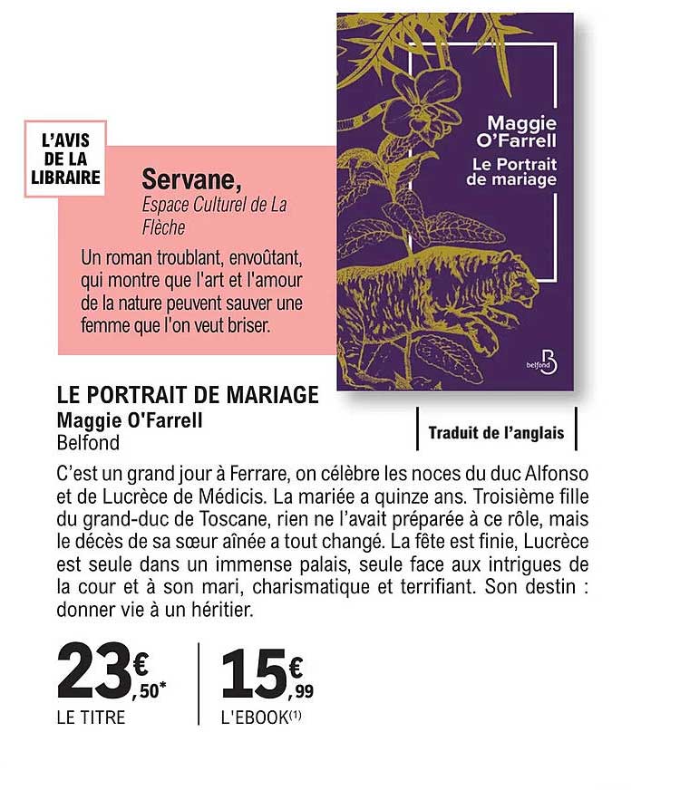 le portrait de mariage - maggie o'farrell