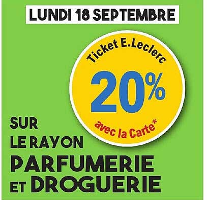 le rayon parfumerie et droguerie