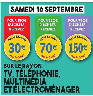 le rayon tv, téléphonie, multimédia et électroménager