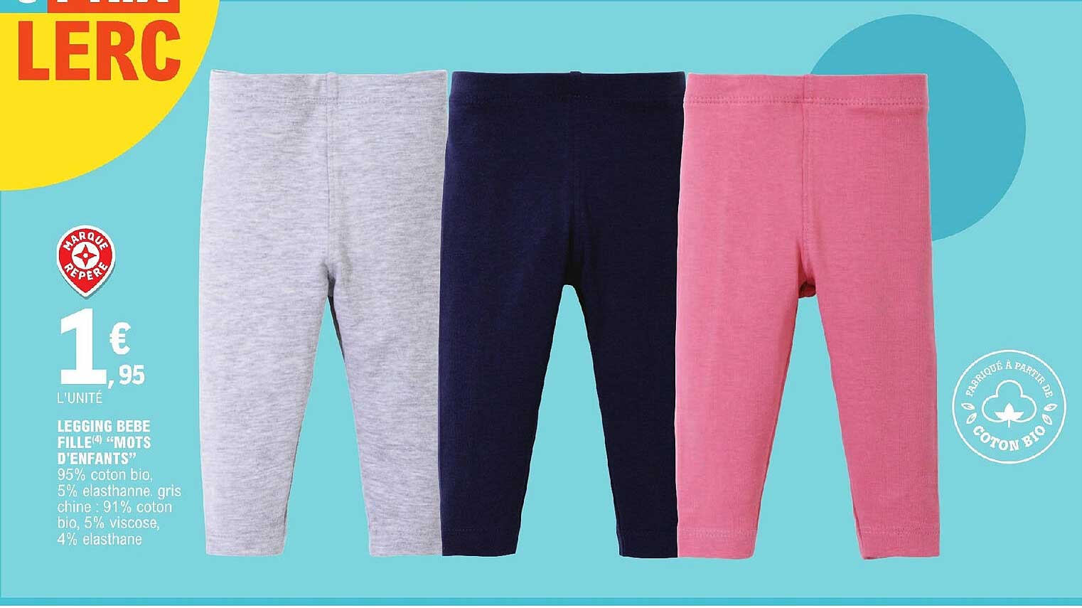 legging bébé fille "mots d'enfants"