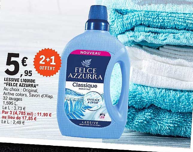 lessive liquide "felce azzurra"