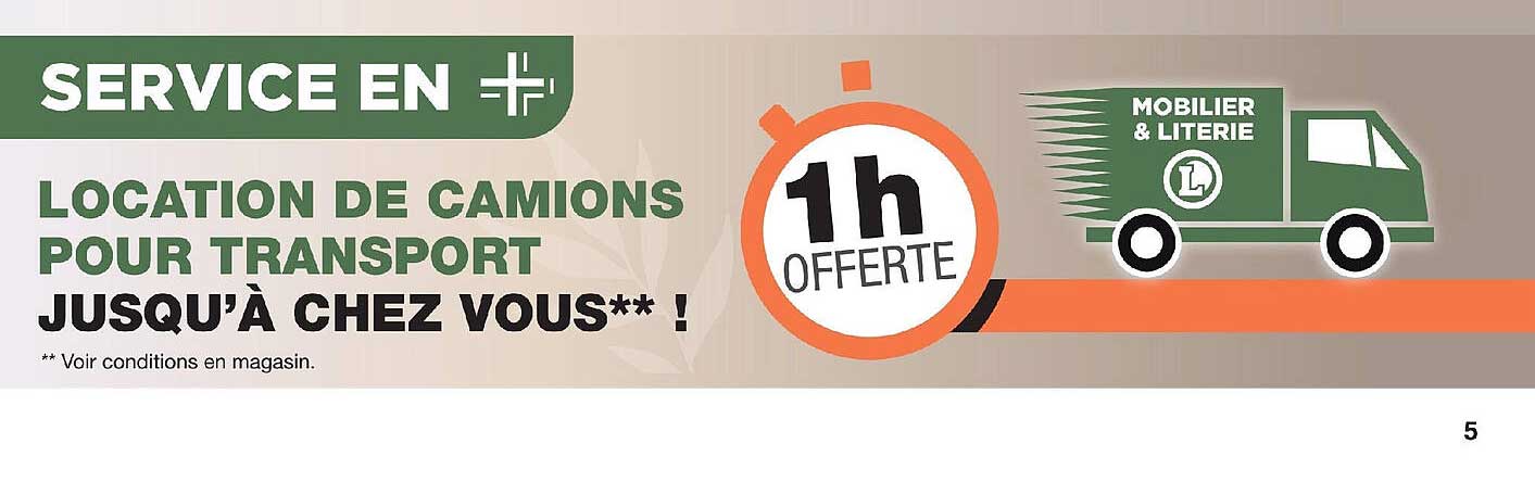 location de camions pour transport