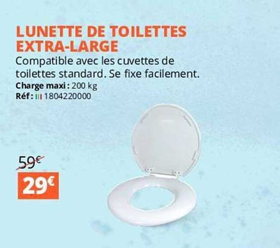 lunette de toilettes extra-large
