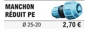 manchon réduit pe