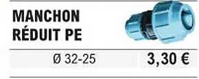 manchon réduit pe