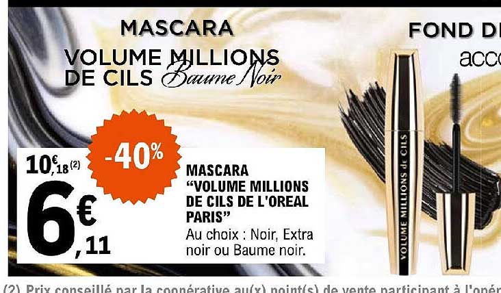 mascara "volume millions de cils de l'oréal paris"