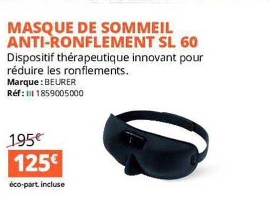 masque de sommeil anti-ronflements sl 60 beurer