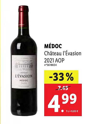 médoc château l'évasion 2021 aop