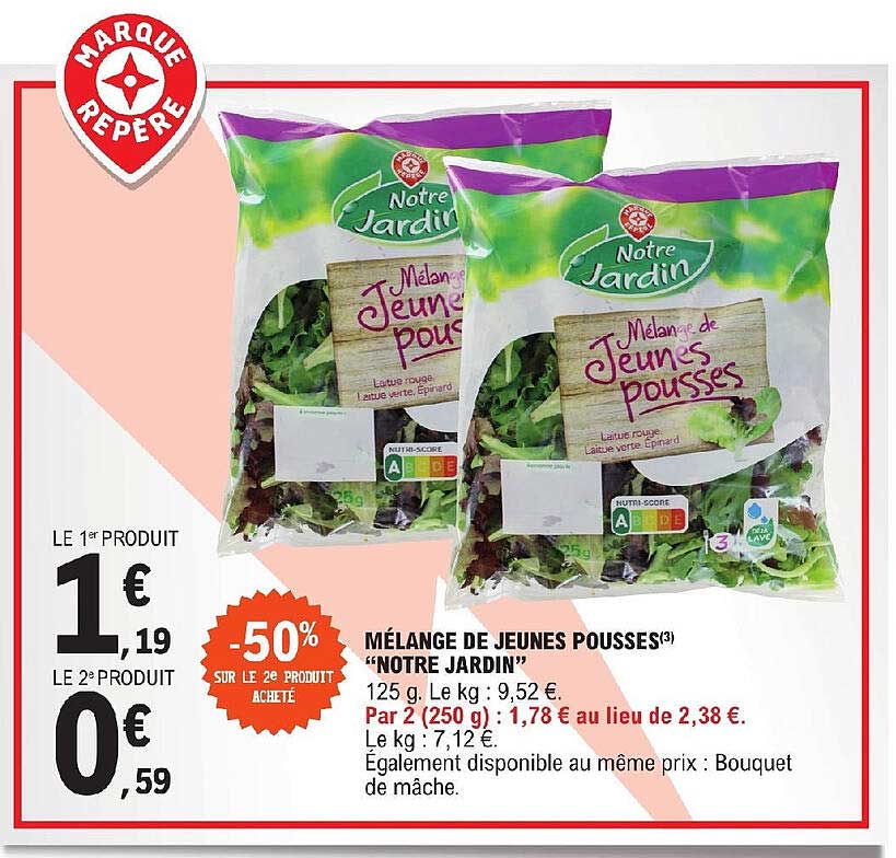 mélange de jeunes pousses "notre jardin"