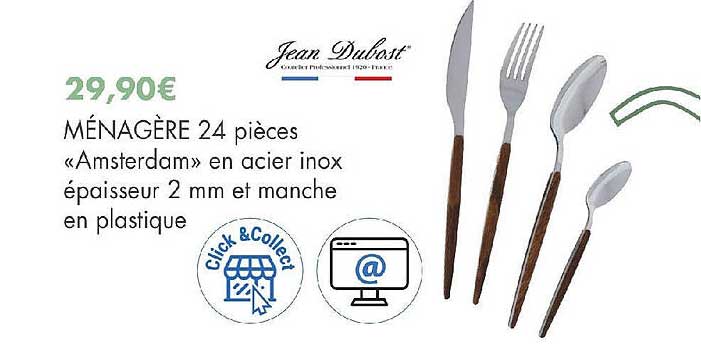 ménagère 24 pièces "Amsterdam" jean dubost