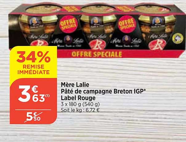 mère lalie pâté de campagne breton igp label rouge