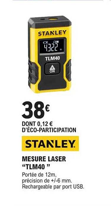 mesure laser "tlm40" stanley