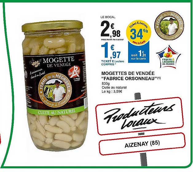 mogettes de vendée "fabrice orsonneau"