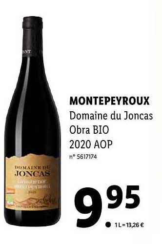 montepeyroux domaine du joncas obra bioi 2020 aop