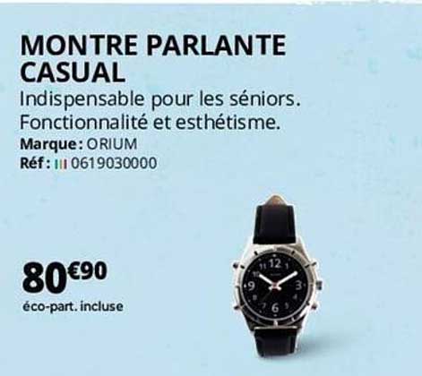 montre parlante casual