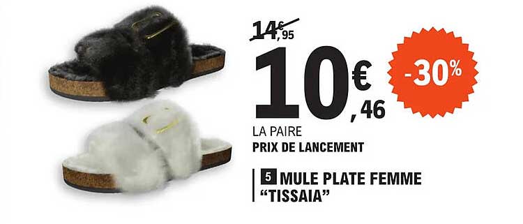 Mule Plate Femme "tissaia"