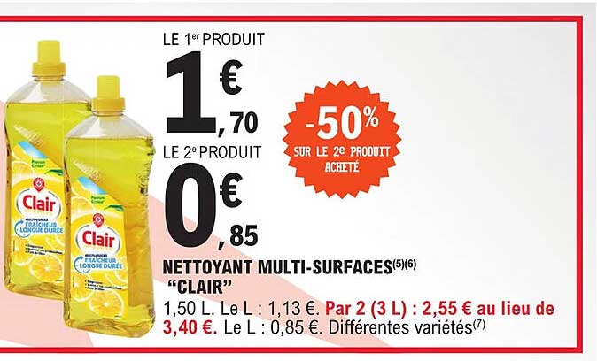 nettoyant multi-surfaces "clair"