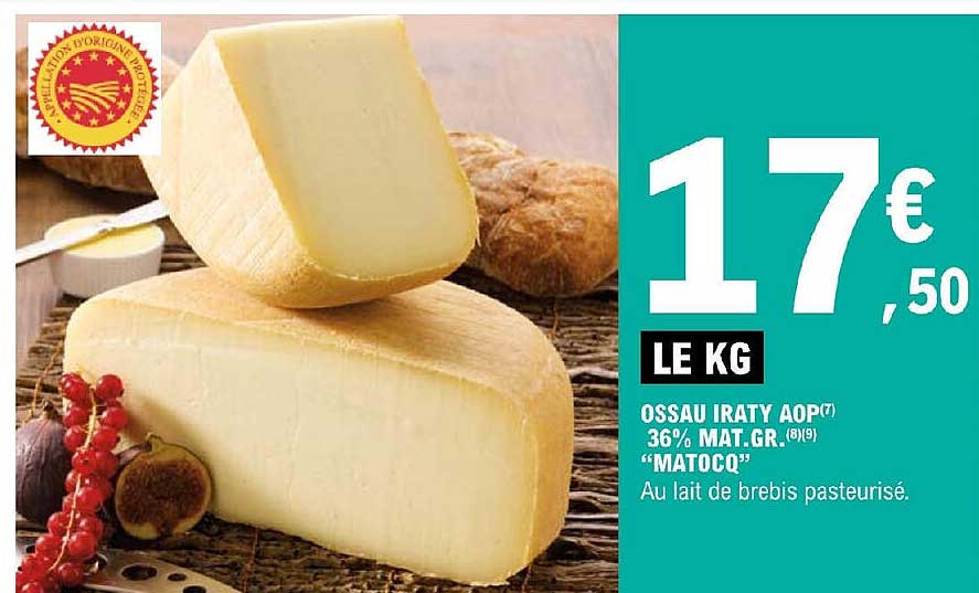 ossau iraty aop 36% mat.gr. "matocq"
