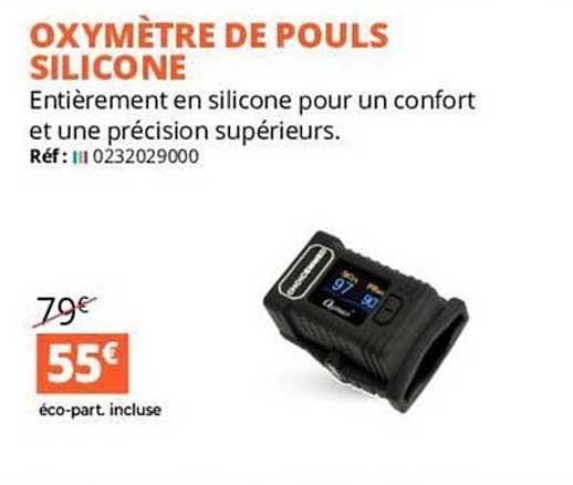 oxymètre de pouls silicone