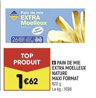 pain de mie extra moelleux nature maxi format
