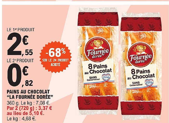 pains au chocolat "la fournée dorée"