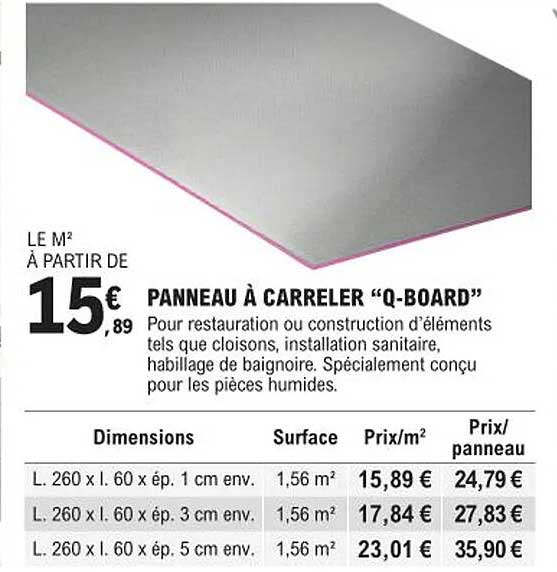 panneau à carreler "q-board"