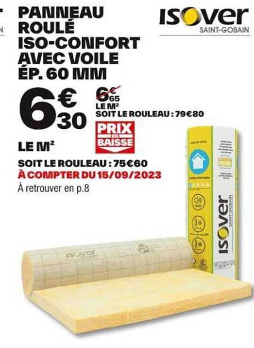 Panneau Roulé Iso-confort Avec Voile Isover